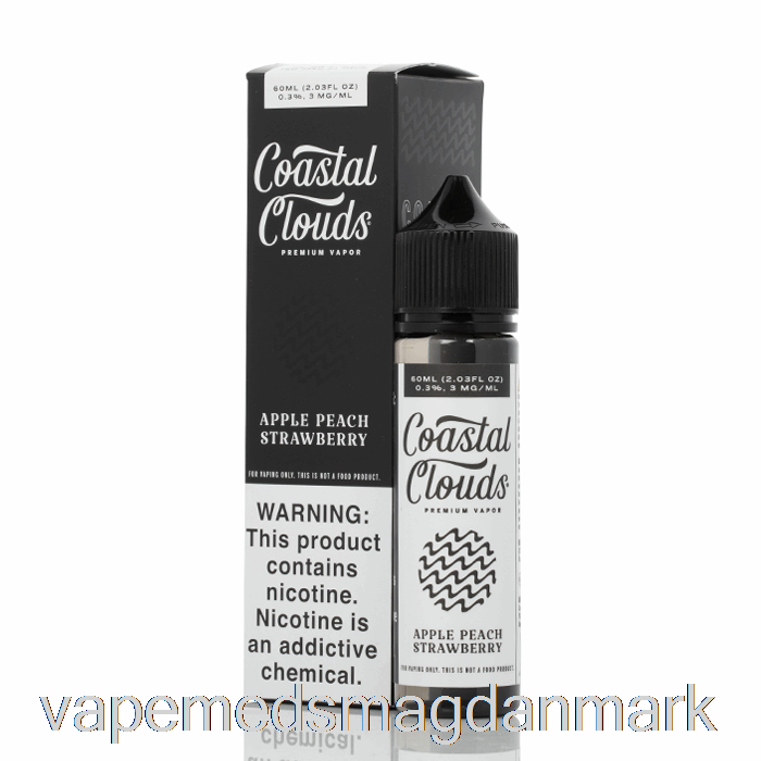 Vape Uden Nikotin æble Fersken Jordbær - Kystskyer Co. - 60ml 6mg